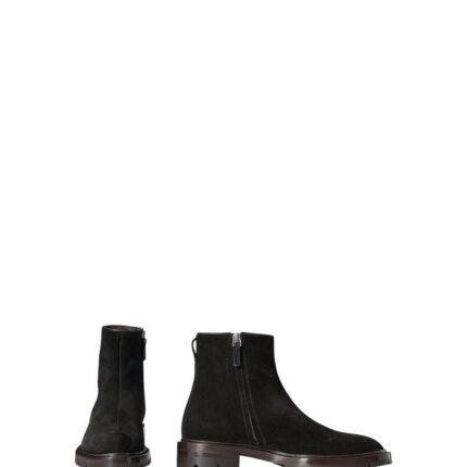 The Row Moto Side Zip Boot Black