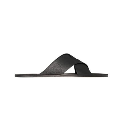The Row Malick Cross Sandal Black