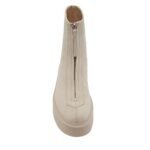 The Row Zipped Boot I Beige