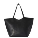 The Row XL Stitched Park Tote Bag Black / Black