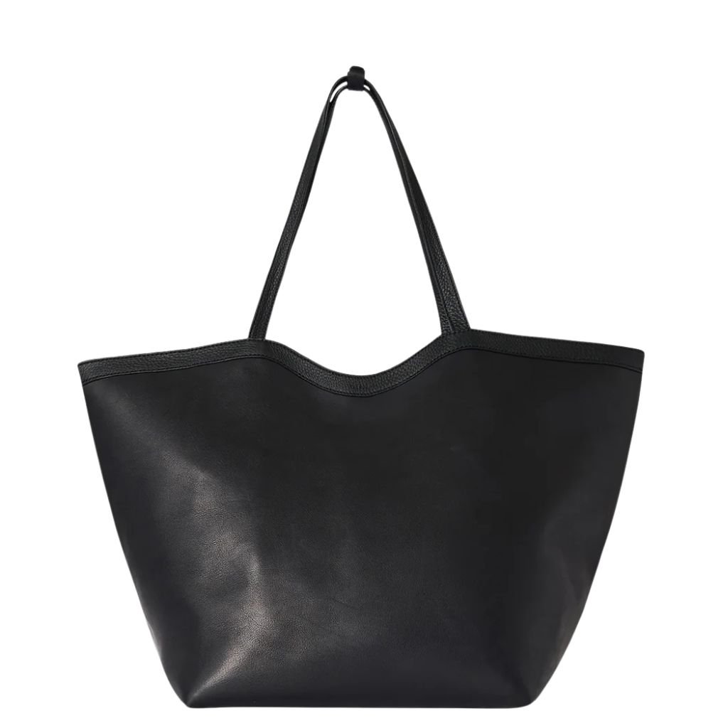 9 The Row XL Stitched Park Tote Bag Black / Black