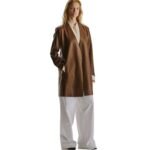 The Row Clarisa Coat Oak Brown