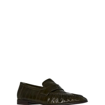 The Row Soft Loafer Olive