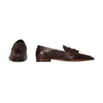 The Row Caden Loafer Deep Brown