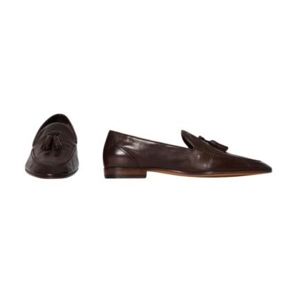 The Row Caden Loafer Deep Brown