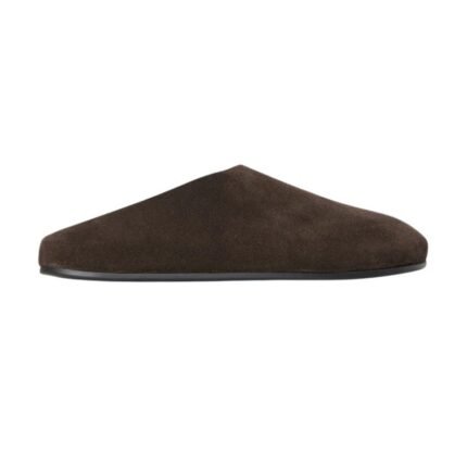 The Row Hudson Slide Lacquer Brown