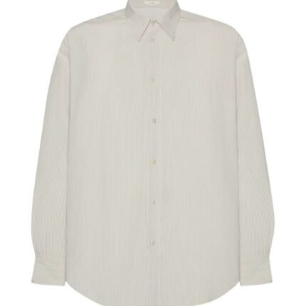 The Row Granada Shirt White with Blue