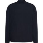 The Row Delsie Mock Neck Top Navy