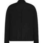 The Row Delsie Mock Neck Top Black