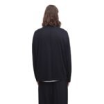 The Row Delsie Mock Neck Top Black