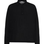 The Row Djon Polo Top Black