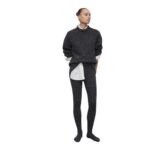 The Row Mumu Tights Charcoal Melange