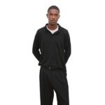 The Row Djon Polo Top Black