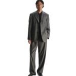 The Row Wren Jacket Charcoal Melange