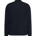 The Row Delsie Mock Neck Top Navy
