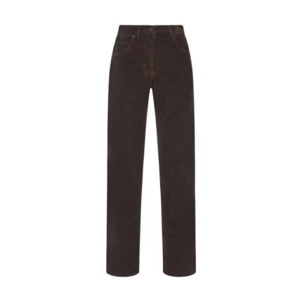 The Row Frava Pant Dark Brown