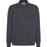 The Row Menville Top Charcoal Melange