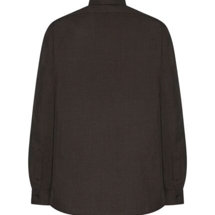 The Row Kardiff Shirt Dark Brown