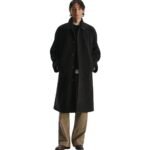 The Row Perlin Coat Dark Charcoal