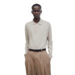 The Row Djon Polo Top Taupe