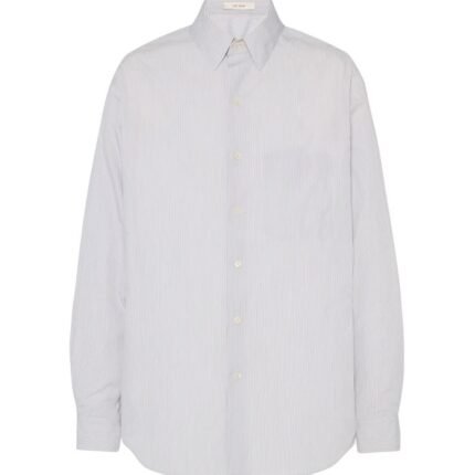 The Row Pace Shirt White Blue Stripe