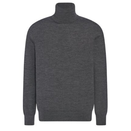 The Row Adlan Turtleneck Charcoal Melange