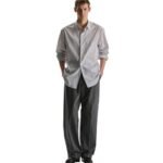 The Row Pace Shirt White Blue Stripe