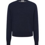 The Row Benji Crew Neck Sweater Dark Navy