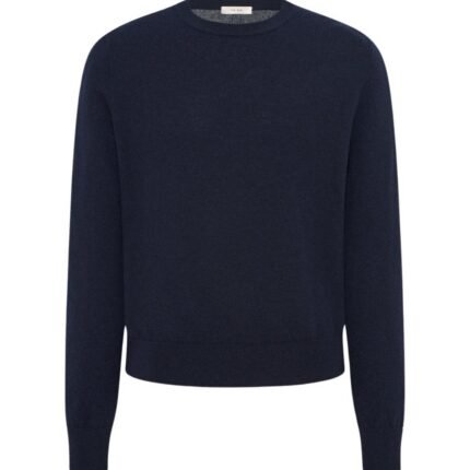 The Row Benji Crew Neck Sweater Dark Navy