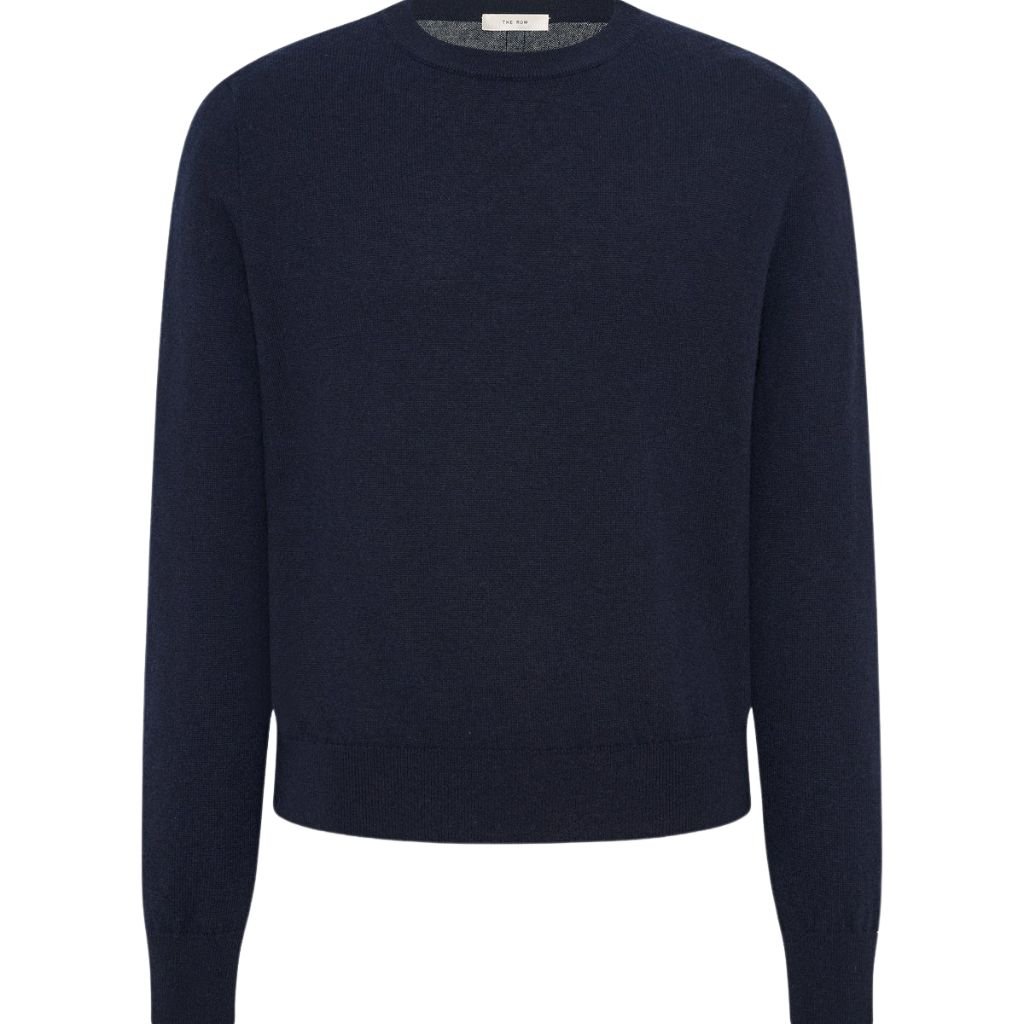 5 The Row Benji Crew Neck Sweater Dark Navy