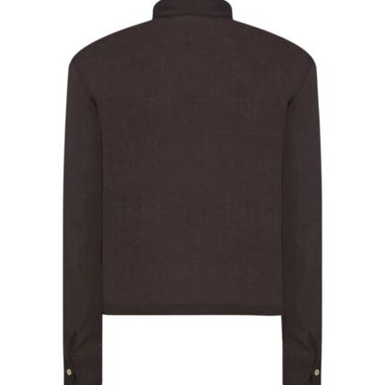 The Row Reyes Top Dark Brown