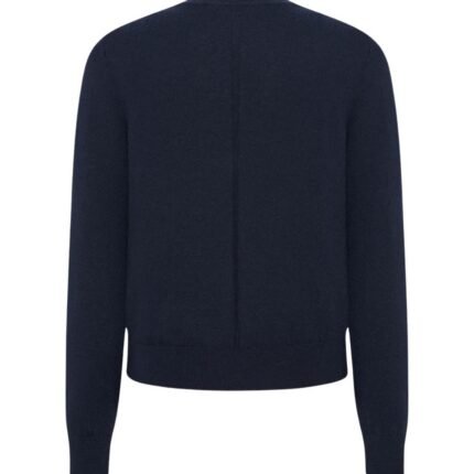 The Row Benji Crew Neck Sweater Dark Navy