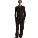 The Row Reyes Top Dark Brown