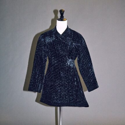 The Row Quilted Silk Velvet Coat