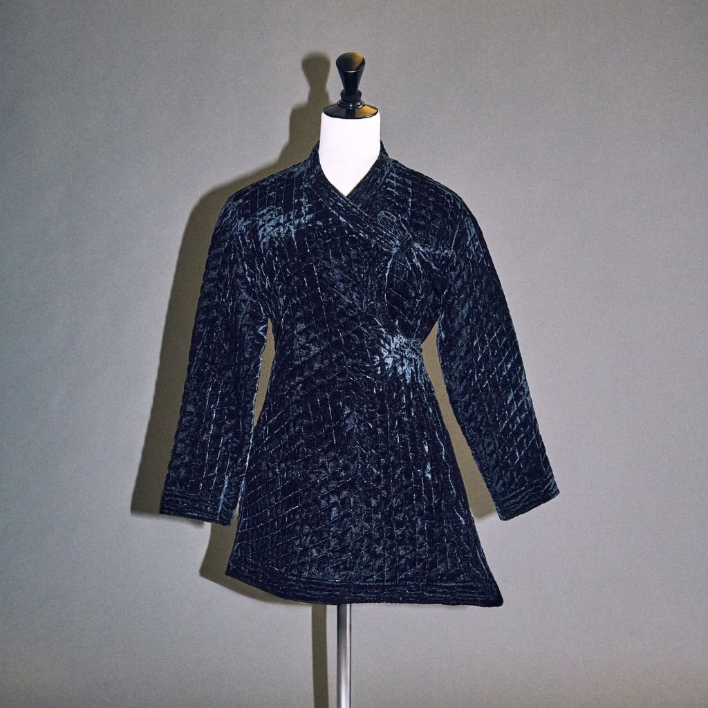 8 The Row Quilted Silk Velvet Coat